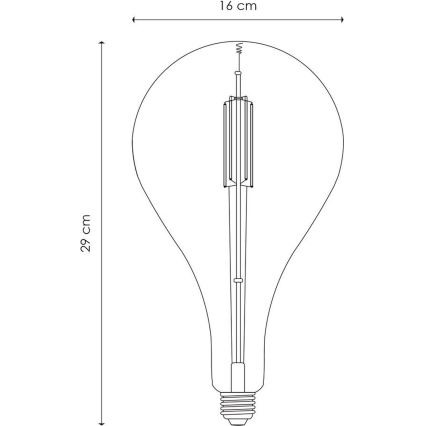 LED Żarówka ściemnialna VINTAGE EDISON E27/4W/230V 2700K CRI 90