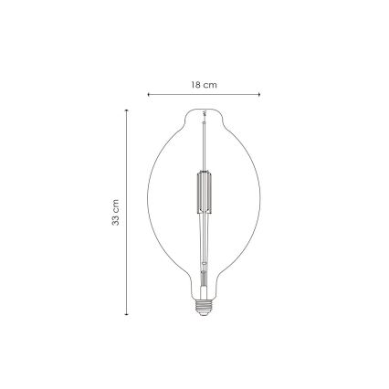 LED Żarówka ściemnialna VINTAGE EDISON E27/4W/230V 2700K