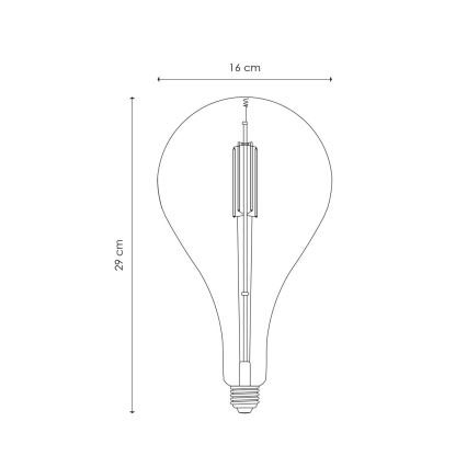 LED Żarówka ściemnialna VINTAGE EDISON E27/4W/230V 2700K