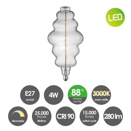 LED Żarówka ściemnialna VINTAGE EDISON E27/4W/230V 3000K CRI 90