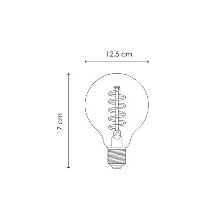 LED Żarówka ściemnialna VINTAGE EDISON G125 E27/4W/230V 2200K