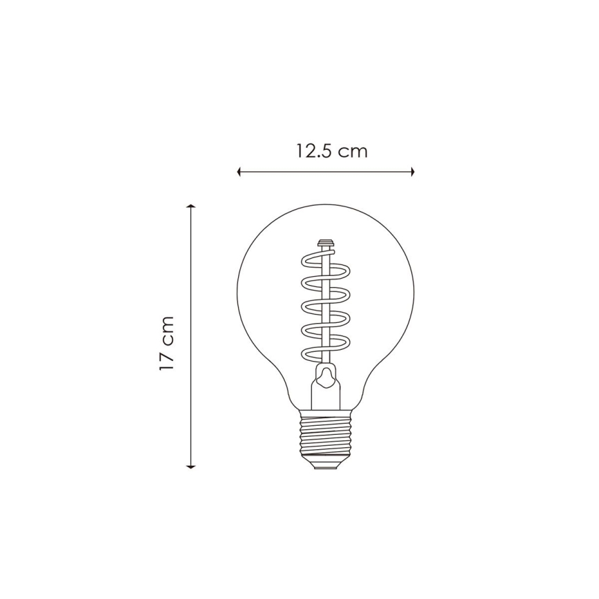 LED Żarówka ściemnialna VINTAGE EDISON G125 E27/4W/230V 2200K