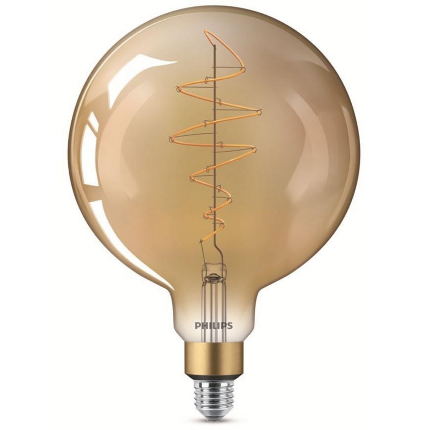 LED Żarówka ściemnialna VINTAGE Philips G200 E27/7W/230V 2000K