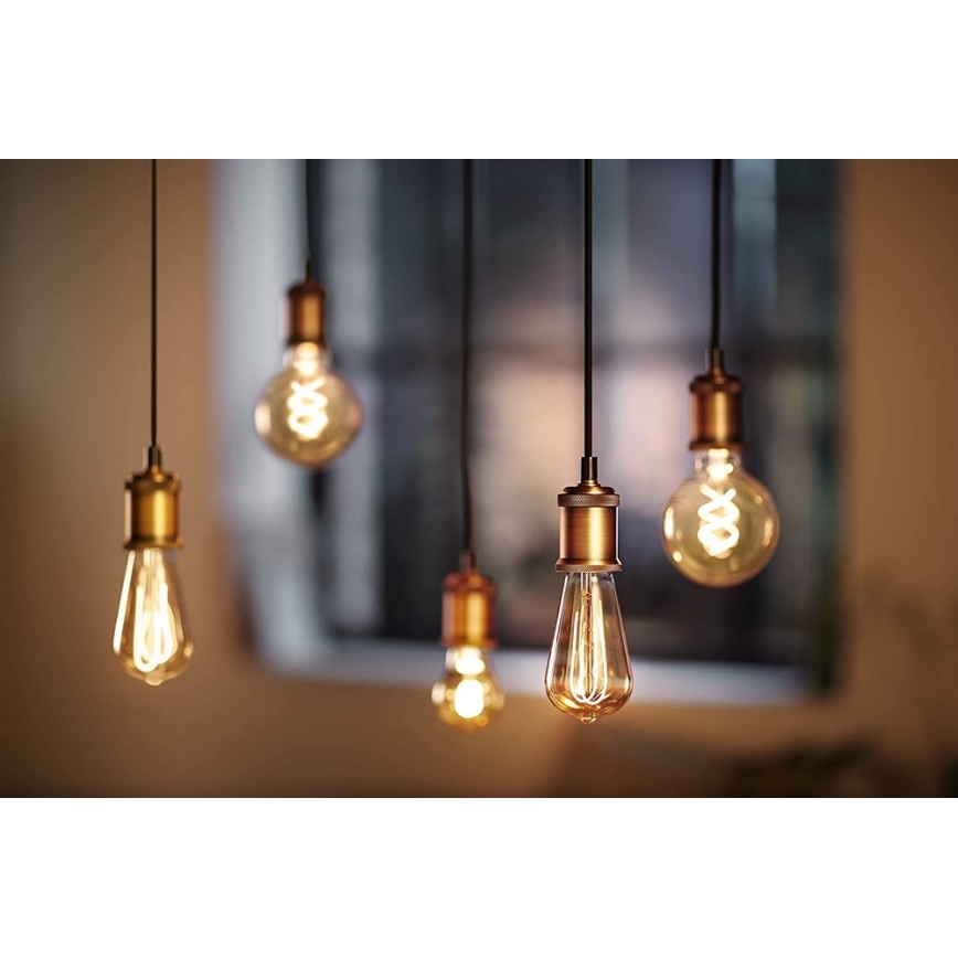 LED Żarówka ściemnialna VINTAGE Philips G93 E27/4W/230V 1800K