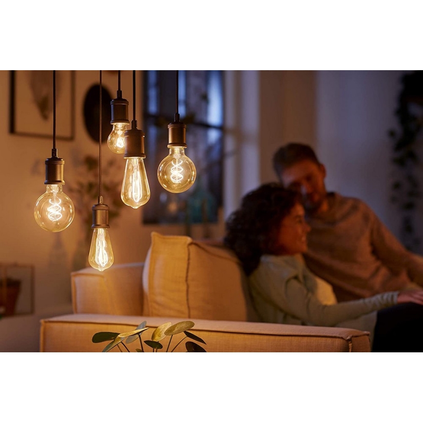 LED Żarówka ściemnialna VINTAGE Philips G93 E27/4W/230V 1800K