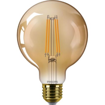 LED Żarówka ściemnialna VINTAGE Philips G95 E27/7W/230V 1800K