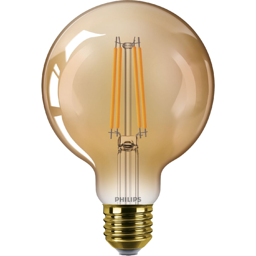 LED Żarówka ściemnialna VINTAGE Philips G95 E27/7W/230V 1800K