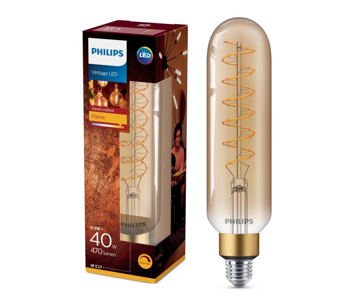 LED Żarówka ściemnialna VINTAGE Philips T65 E27/6,5W/230V 2000K