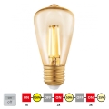 LED Żarówka ściemnialna VINTAGE ST48 E27/3W/230V 2200K - STEPDIMMING - Eglo 12521