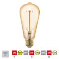 LED Żarówka ściemnialna VINTAGE ST64 E27/4W/230V 2200K - STEPDIMMING - Eglo 12863