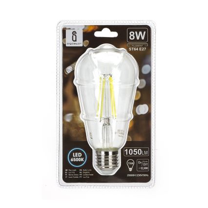 LED Żarówka ST64 E27/8W/230V 6500K - Aigostar