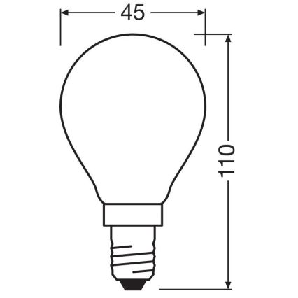 LED Żarówka STAR E14/6,5W/230V 2700K - Osram