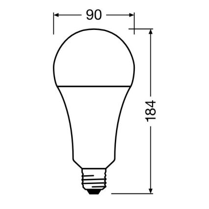 LED Żarówka STAR E27/24,9W/230V 2700K - Osram