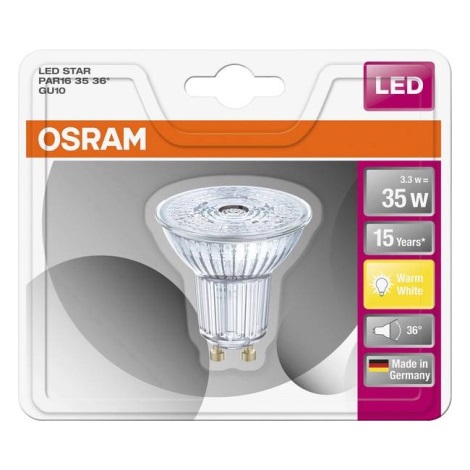 LED Żarówka STAR GU10/2,6W/230V 2700K - Osram