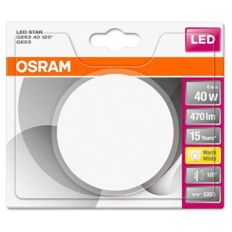 LED Żarówka STAR GX53/6W/230V 4000K - Osram