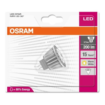 LED Żarówka STAR MR11 GU4/3,7W/12V 2700K - Osram