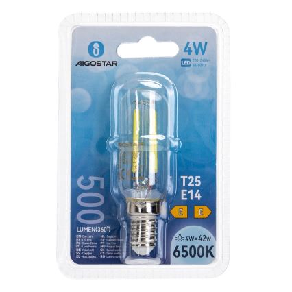 LED Żarówka T25 E14/4W/230V 6500K - Aigostar