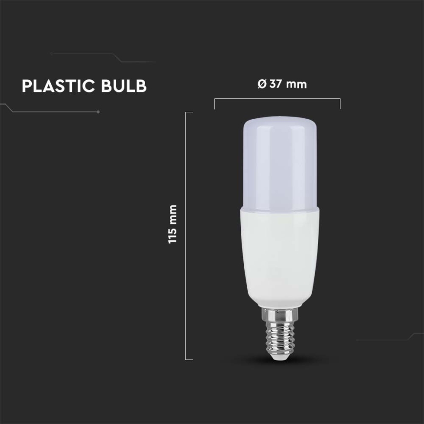 LED Żarówka T37 E14/9W/230V 2700K