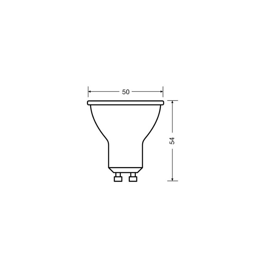LED Żarówka VALUE PAR16 GU10/4,5W/230V 4000K 36° biały - Osram
