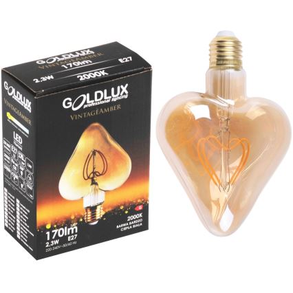 LED żarówka VINTAGE AMBER E27/2,5W/230V 2000K