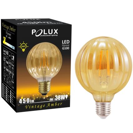 LED Żarówka VINTAGE AMBER E27/4W/230V G100 2700K