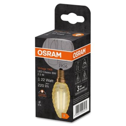 LED Żarówka VINTAGE E27/2,5W/230V 2400K - Osram
