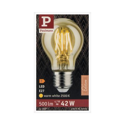 LED Żarówka VINTAGE E27/4,7W 2500K - Paulmann 28714