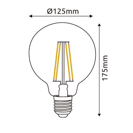 LED Żarówka E27/7W/230V 4000K - Globo