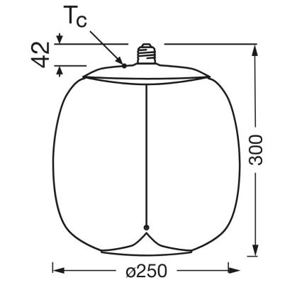 LED Żarówka VINTAGE FILAMENT E27/4W/230V 2700K przydymiona - Osram