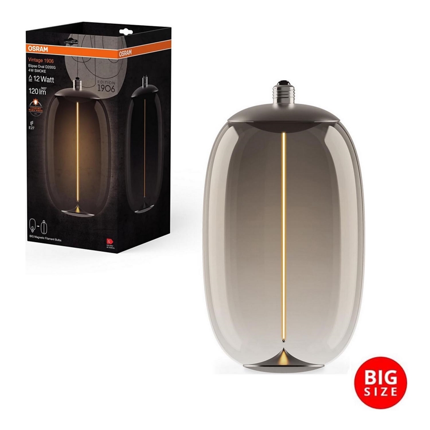 LED Żarówka VINTAGE FILAMENT E27/4W/230V 2700K przydymiona - Osram