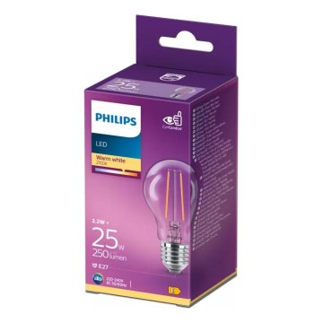 LED Żarówka VINTAGE Philips A60 E27/2,2W/230V 2700K
