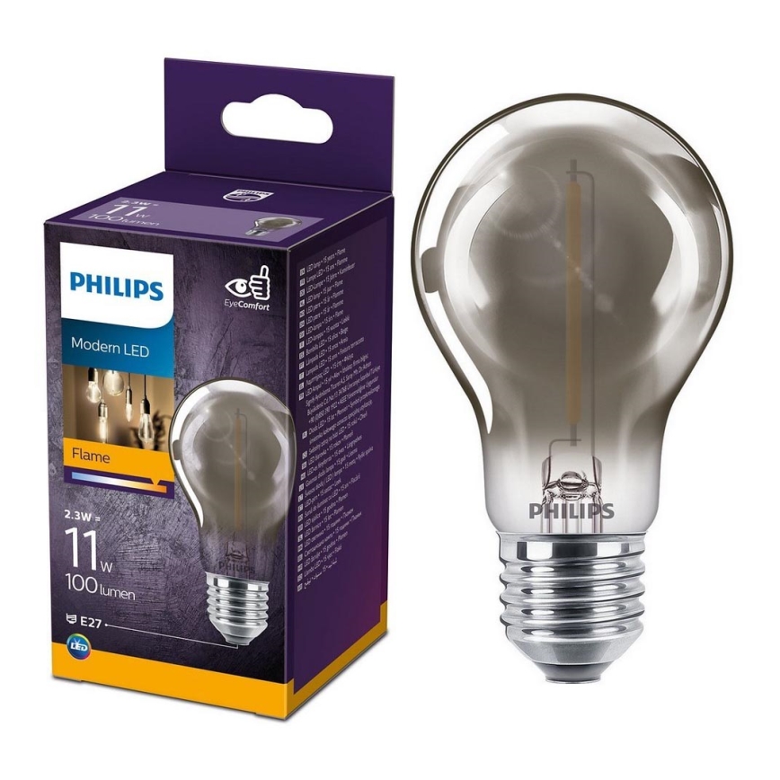 LED Żarówka VINTAGE Philips A60 E27/2,3W/230V 1800K