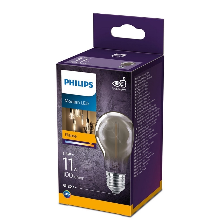 LED Żarówka VINTAGE Philips A60 E27/2,3W/230V 1800K