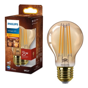 LED Żarówka VINTAGE Philips A60 E27/3,1W/230V 1800K
