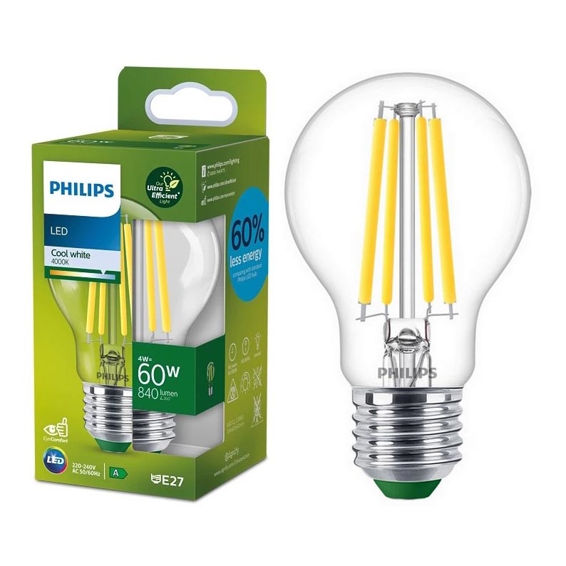 LED Żarówka VINTAGE Philips A60 E27/4W/230V 4000K