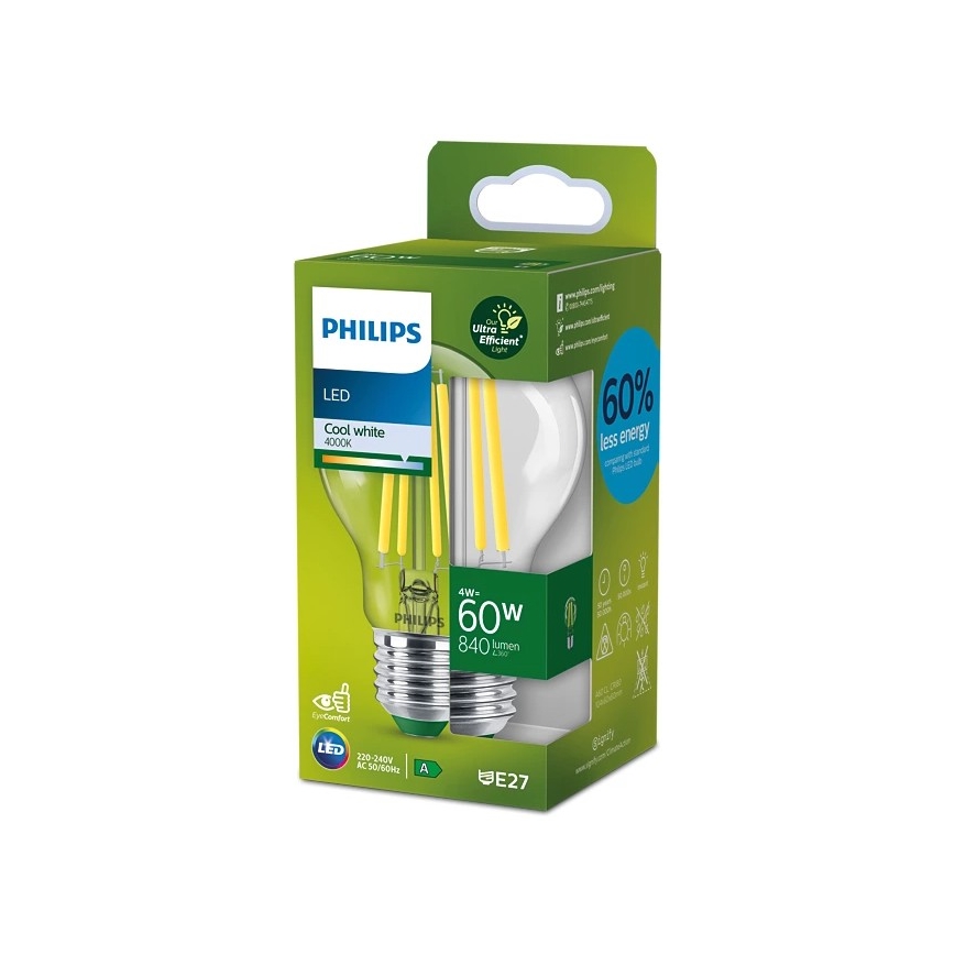 LED Żarówka VINTAGE Philips A60 E27/4W/230V 4000K