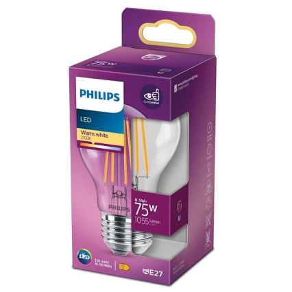 LED Żarówka VINTAGE Philips A60 E27/8,5W/230V 2700K