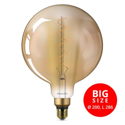 LED Żarówka VINTAGE Philips E27/4,5W/230V 1800K