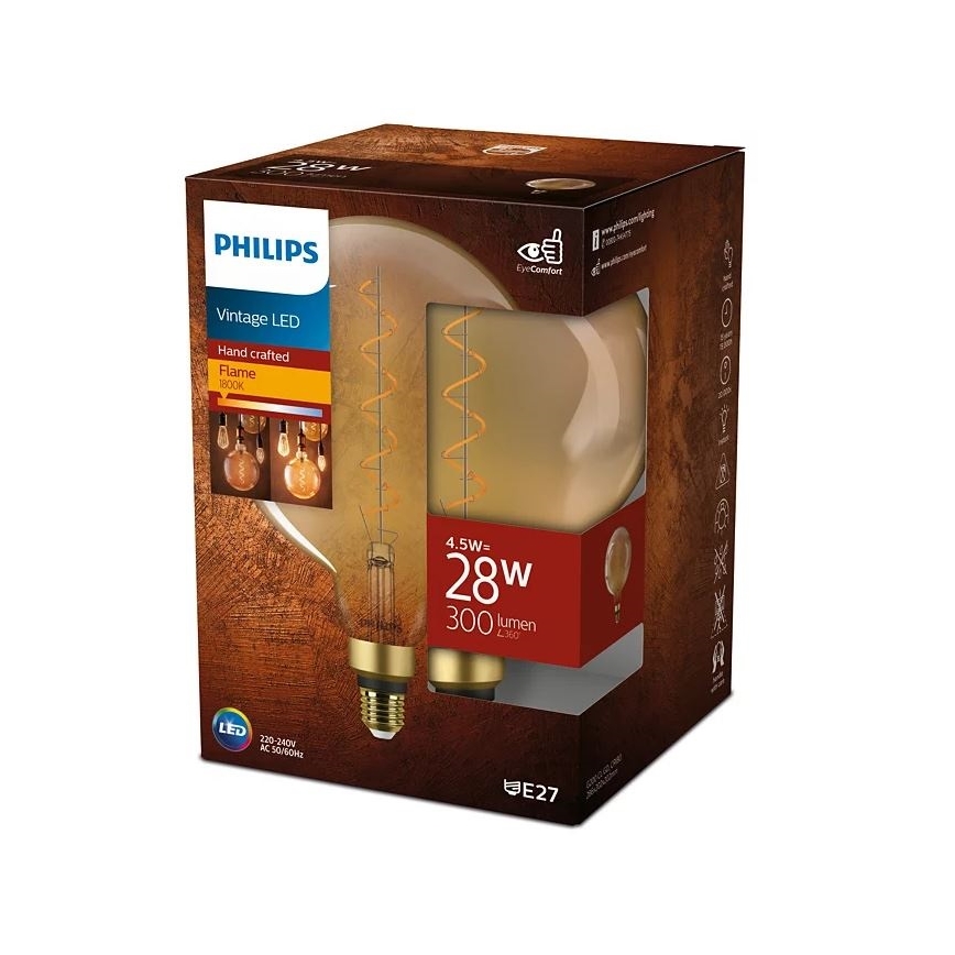 LED Żarówka VINTAGE Philips E27/4,5W/230V 1800K