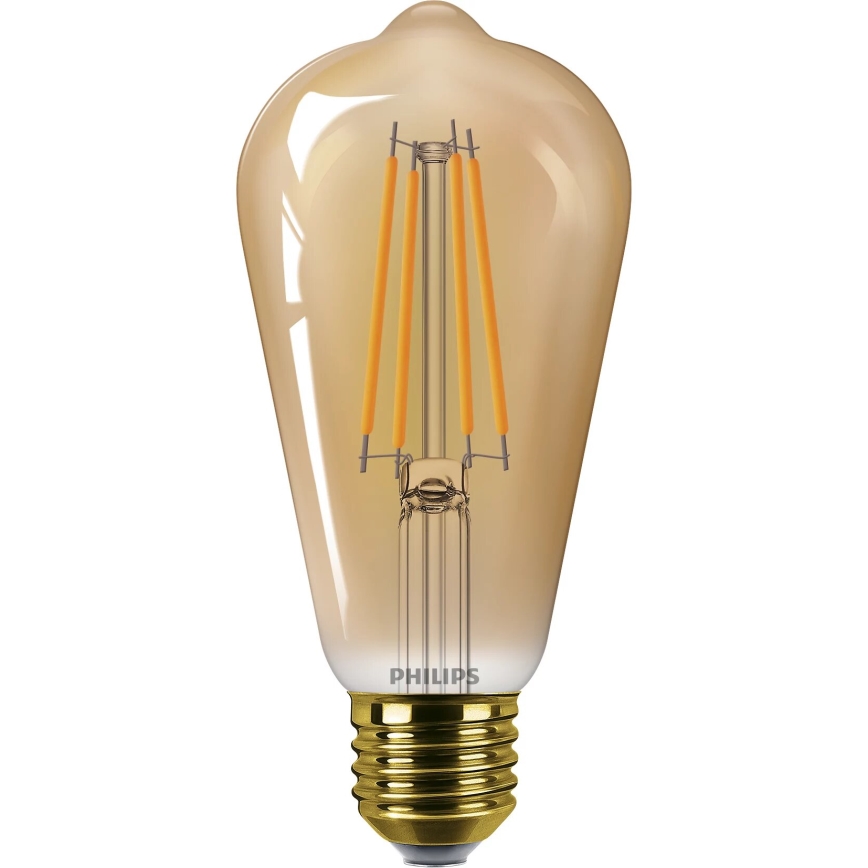LED Żarówka VINTAGE Philips ST64 E27/7W/230V 1800K