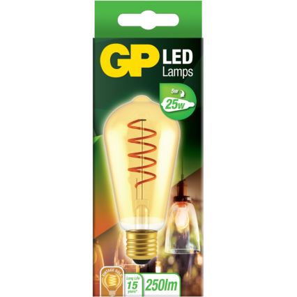 LED Żarówka VINTAGE ST64 E27/5W/230V 2000K - GP