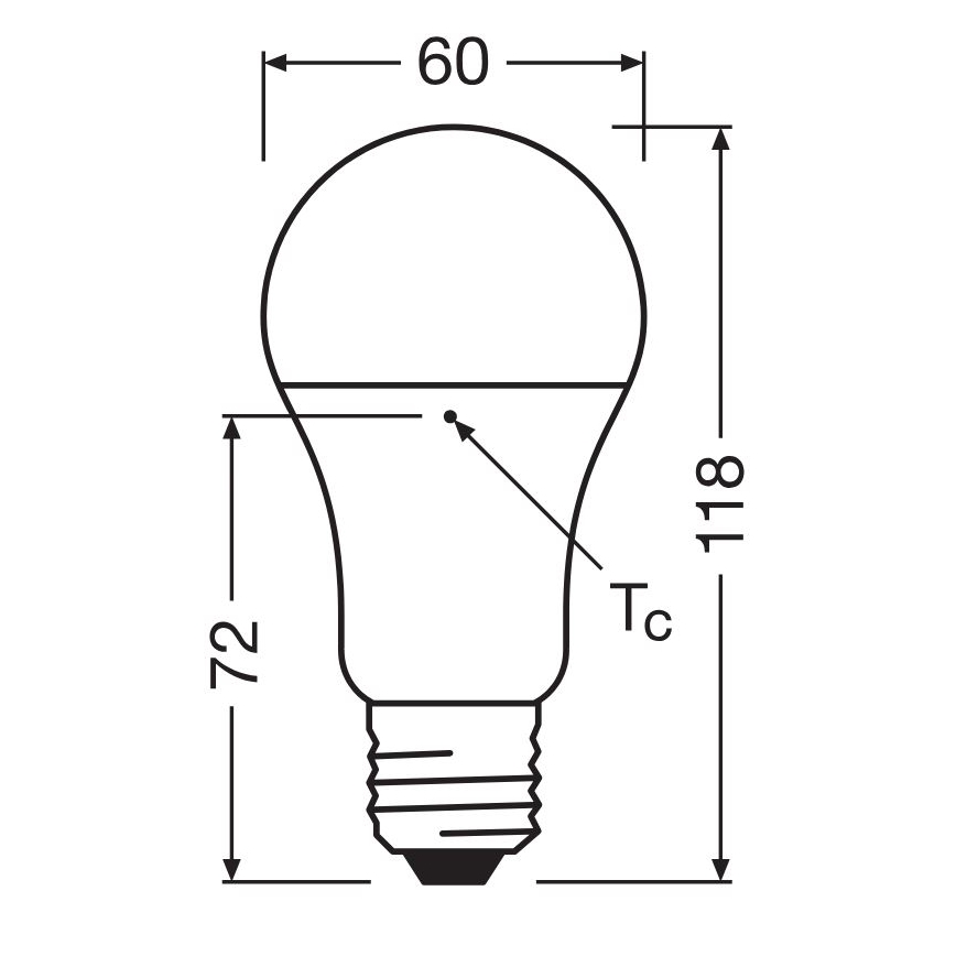 LED Żarówka wykonana z recyklowanego plastiku A100 E27/14W/230V 4000K - Osram