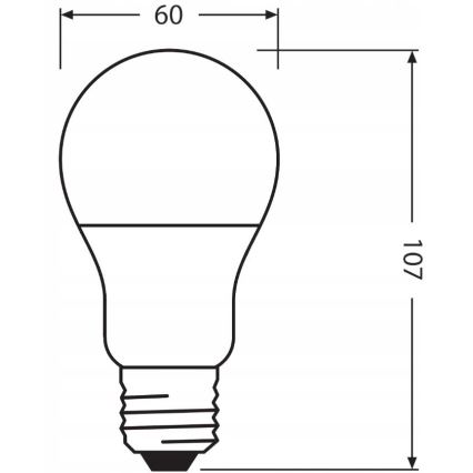 LED Żarówka wykonana z recyklowanego plastiku A60 E27/8,5W/230V 2700K - Ledvance