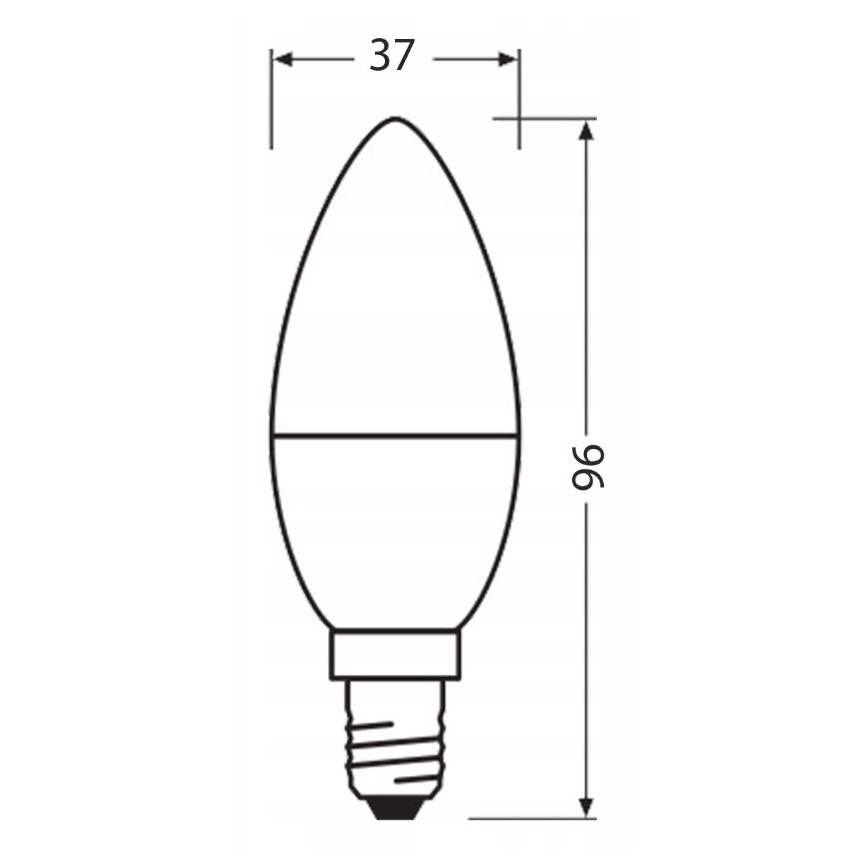 LED Żarówka wykonana z recyklowanego plastiku B40 E14/4,9W/230V 2700K - Ledvance