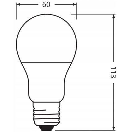 LED Żarówka wykonana z recyklowanego plastiku E27/10W/230V 2700K - Ledvance