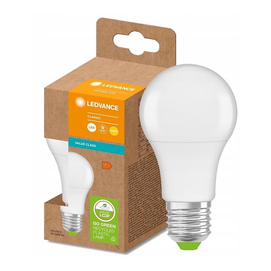 LED Żarówka wykonana z recyklowanego plastiku E27/13W/230V 2700K - Ledvance