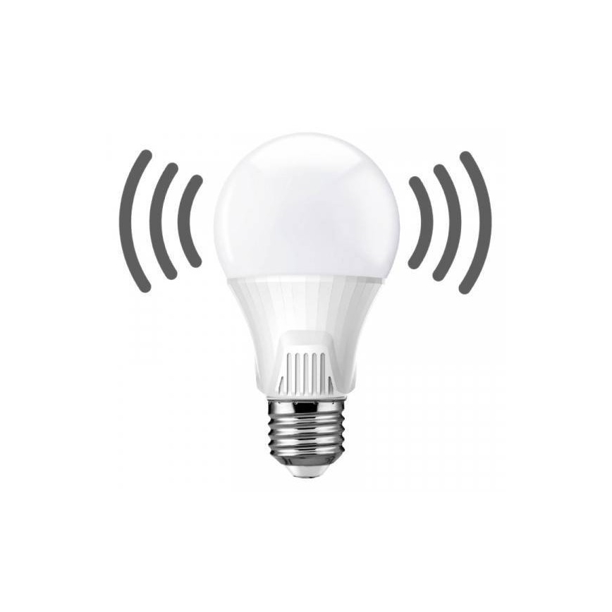 LED Żarówka z czujnikiem E27/9W/230V 6500K