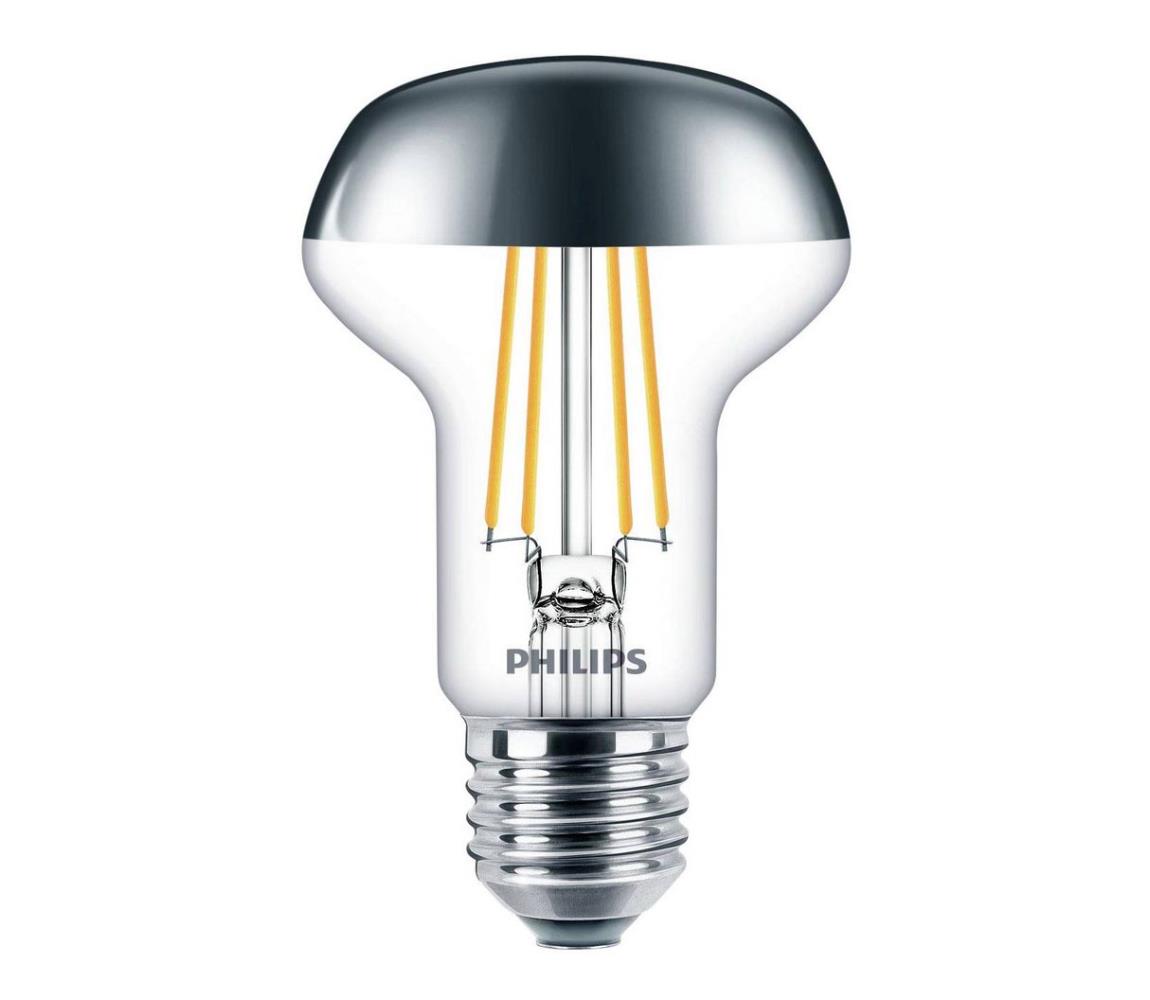 LED Żarówka z lustrzanym kulistym trzonkiem Philips DECO E27/4W/230V 2700K