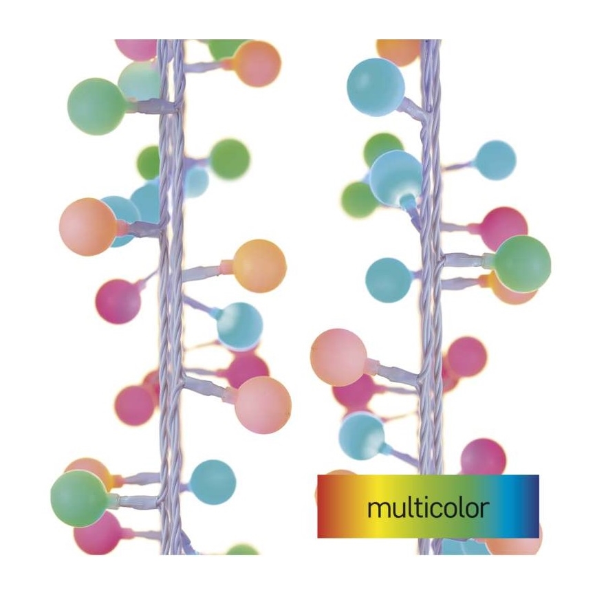 LED Zewętrzny łańcuch bożonarodzeniowy 40xLED/9m IP44 różne kolory