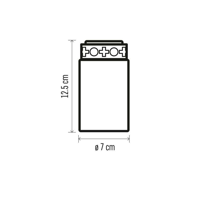 LED Zewnętrzna dekoracja 1xLED/2xC IP44 czerwona